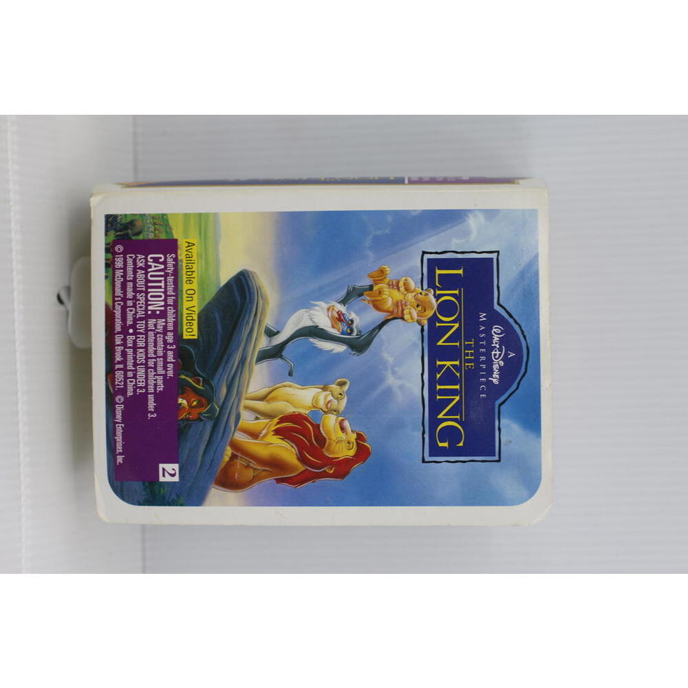 A Walt Disney Masterpiece The Lion King VHS Tape figure toy vintage clamshell